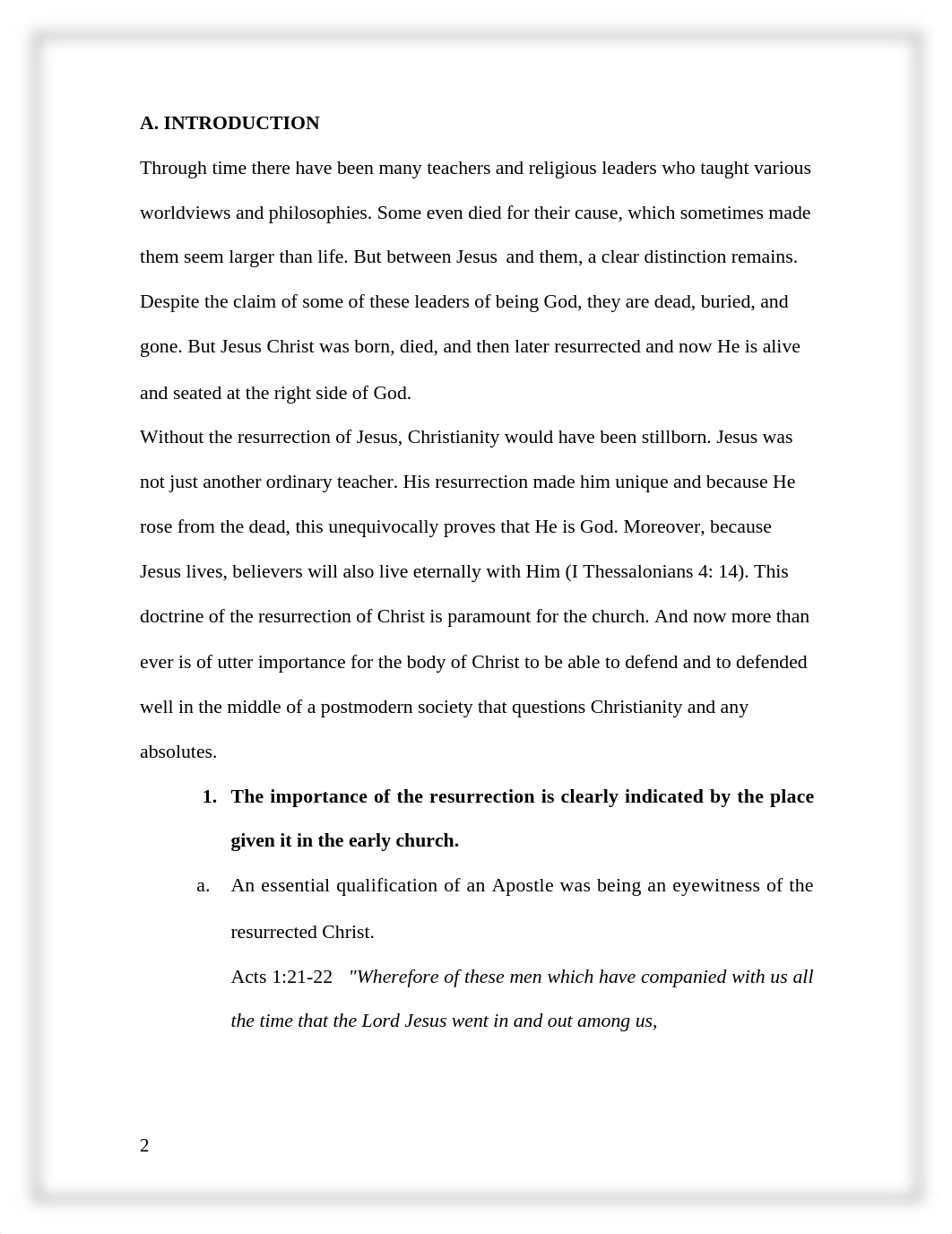 A DEFENSE OF THE RESURRECTION OF CHRIST- A TEACHING OUTLINE .docx_ddzeakspefd_page2