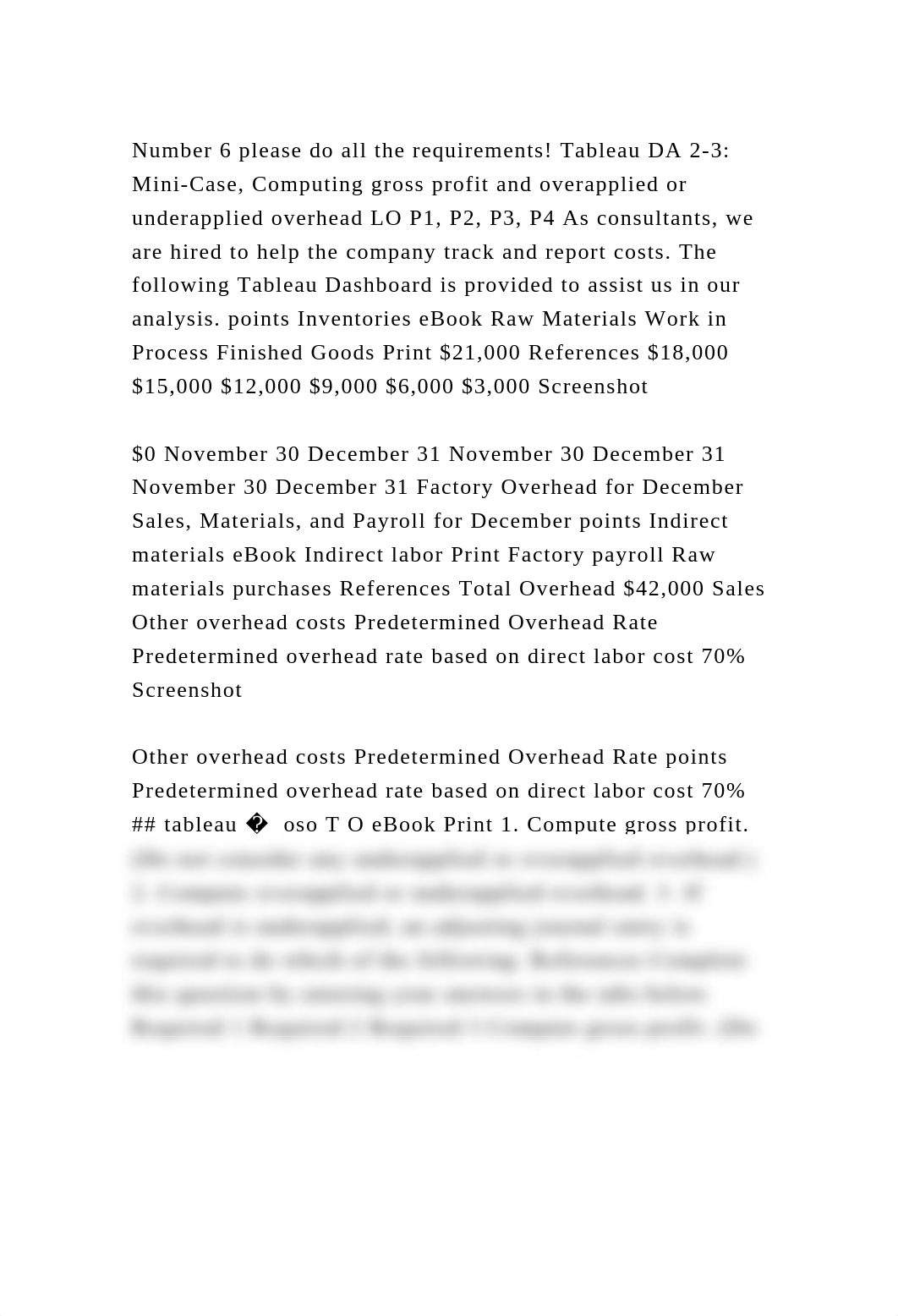 Number 6 please do all the requirements! Tableau DA 2-3 Mini-Case, .docx_ddzn7b1uu4b_page2