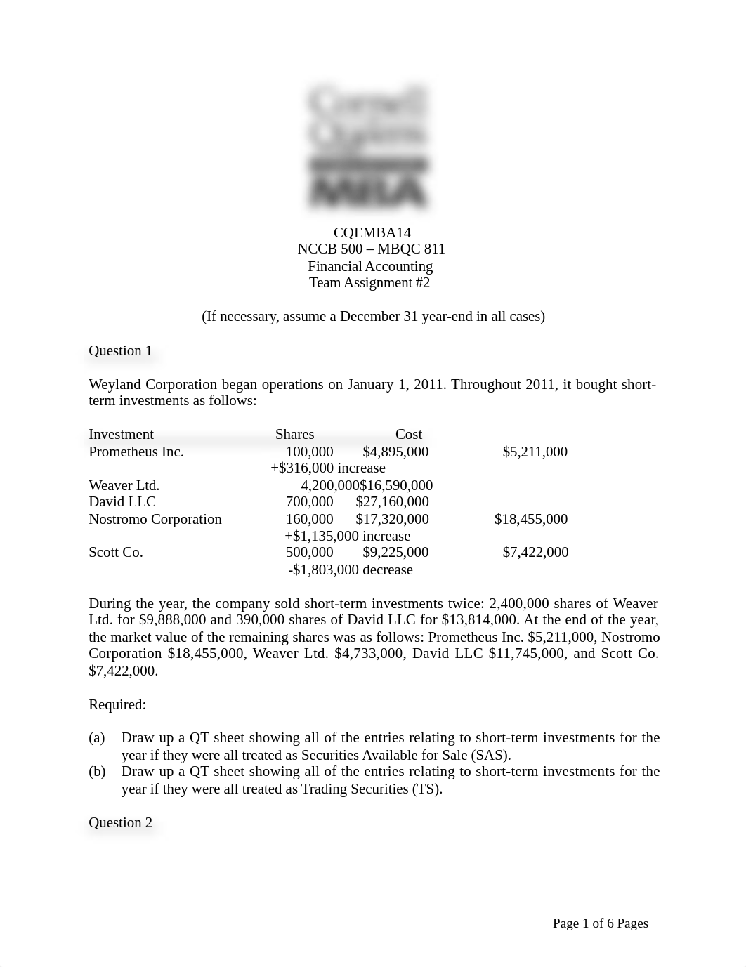 CQEMBA14 500-811 Financial Accounting Team Assignment No. 2_ddzrkskgu8a_page1