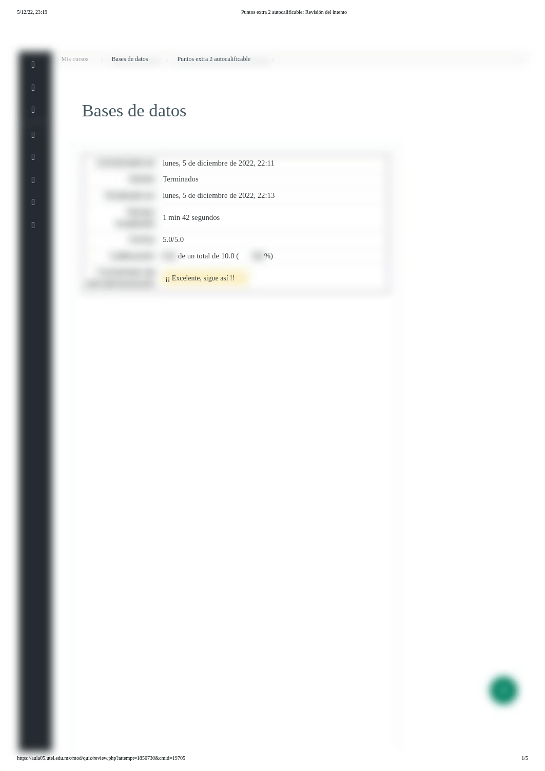 Puntos extra 2 autocalificable_ Revisión del intento Bases de datos.pdf_de05gdnxuf0_page1