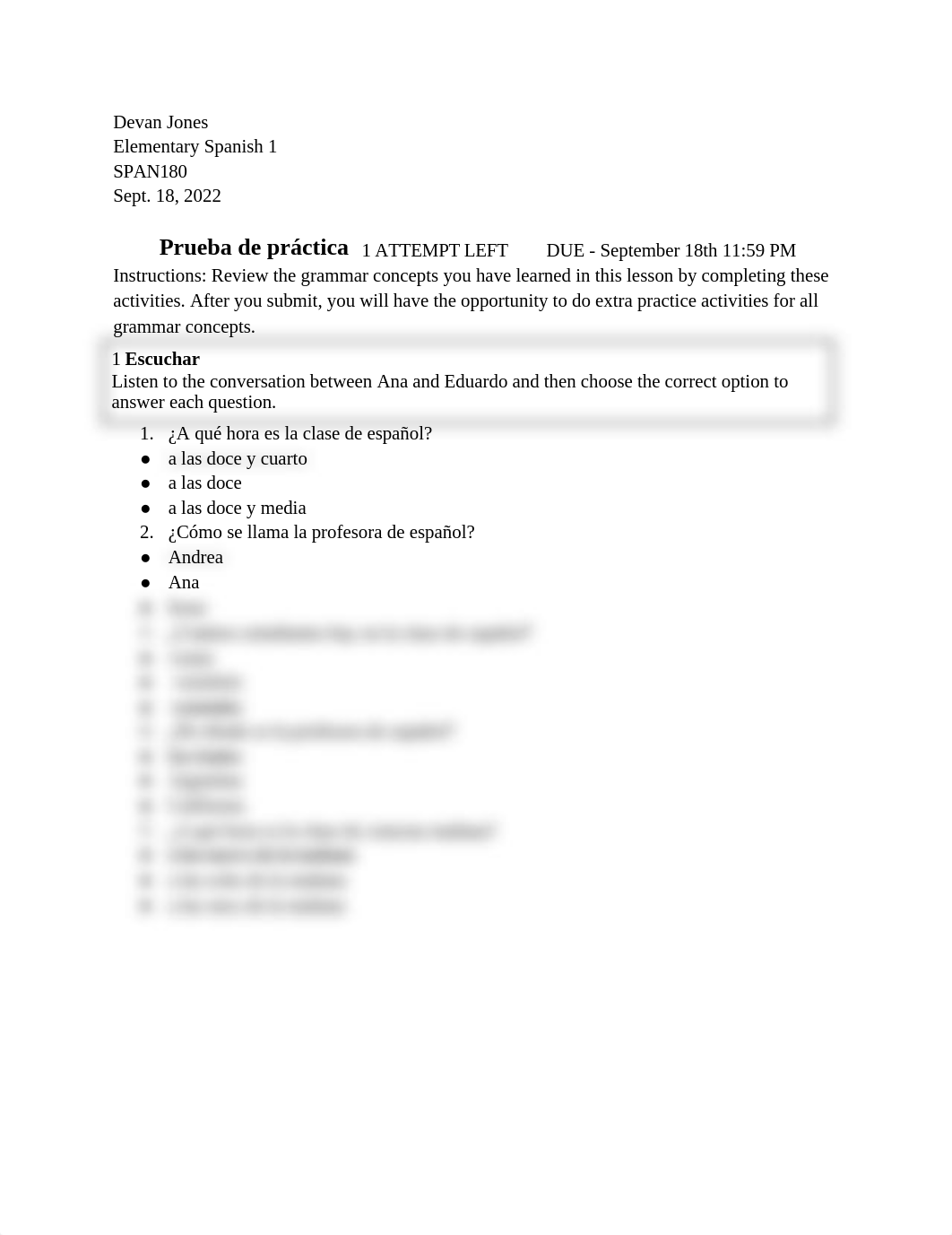 1 Escuchar of Prueba de práctica: SPAN180.docx_de0c3nlko3p_page1