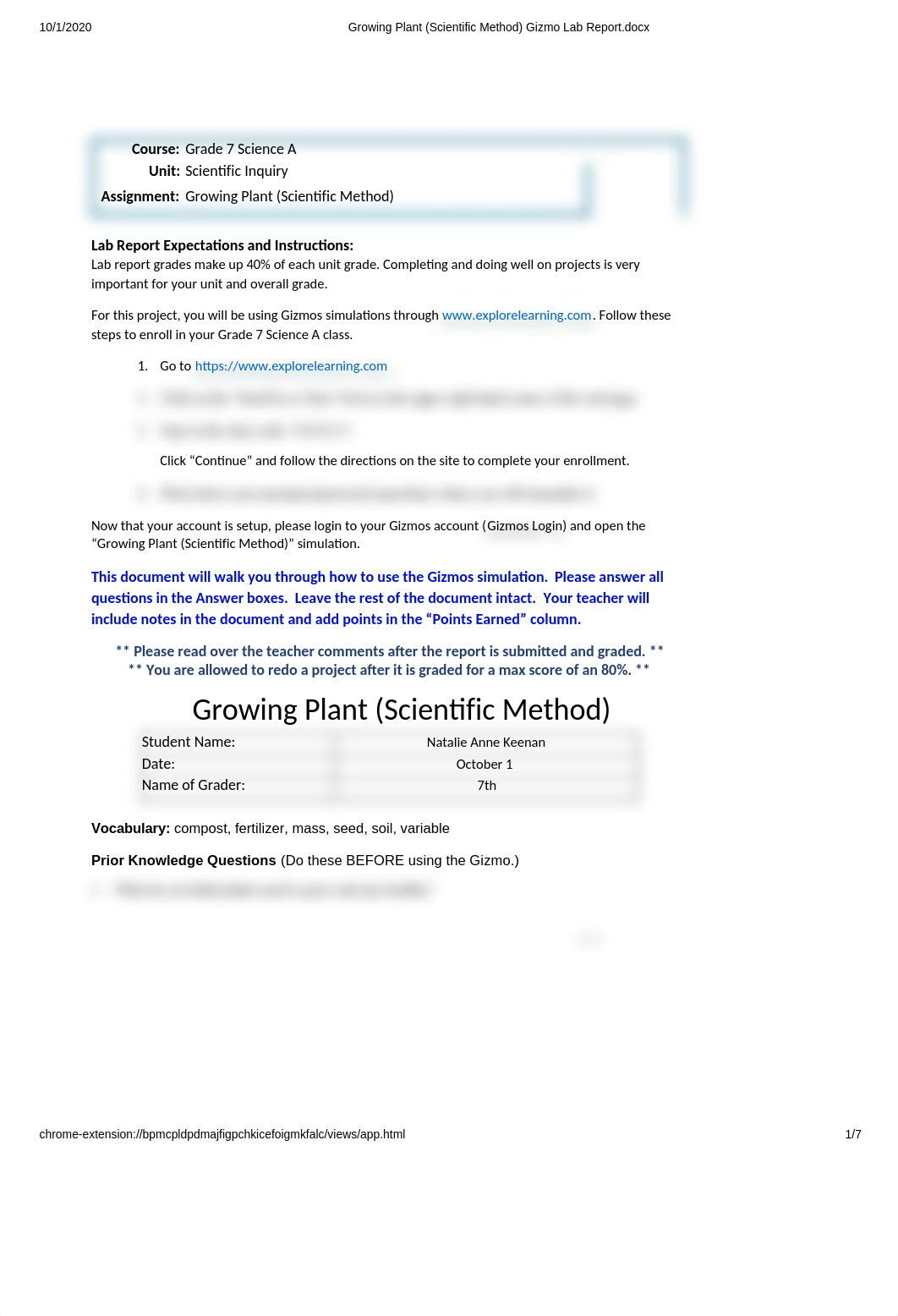 Growing Plant (Scientific Method) Gizmo Lab Report.docx.pdf_de0nh26d5je_page1