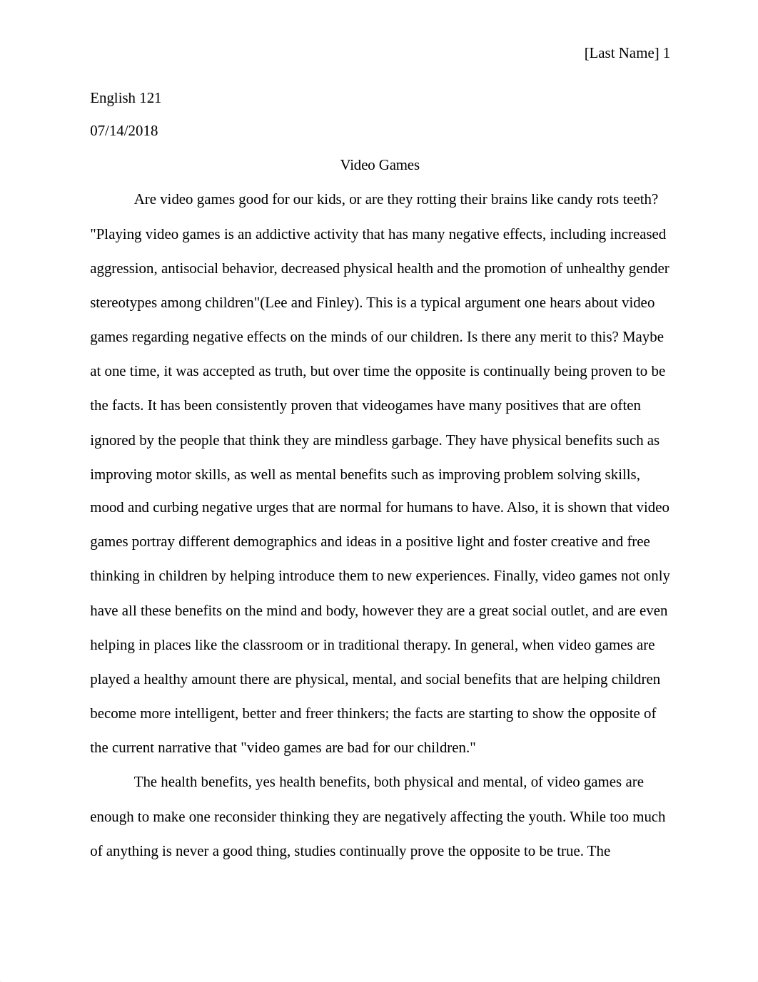 Rebuttal Argument Essay-Video Games.docx_de102z985dn_page1