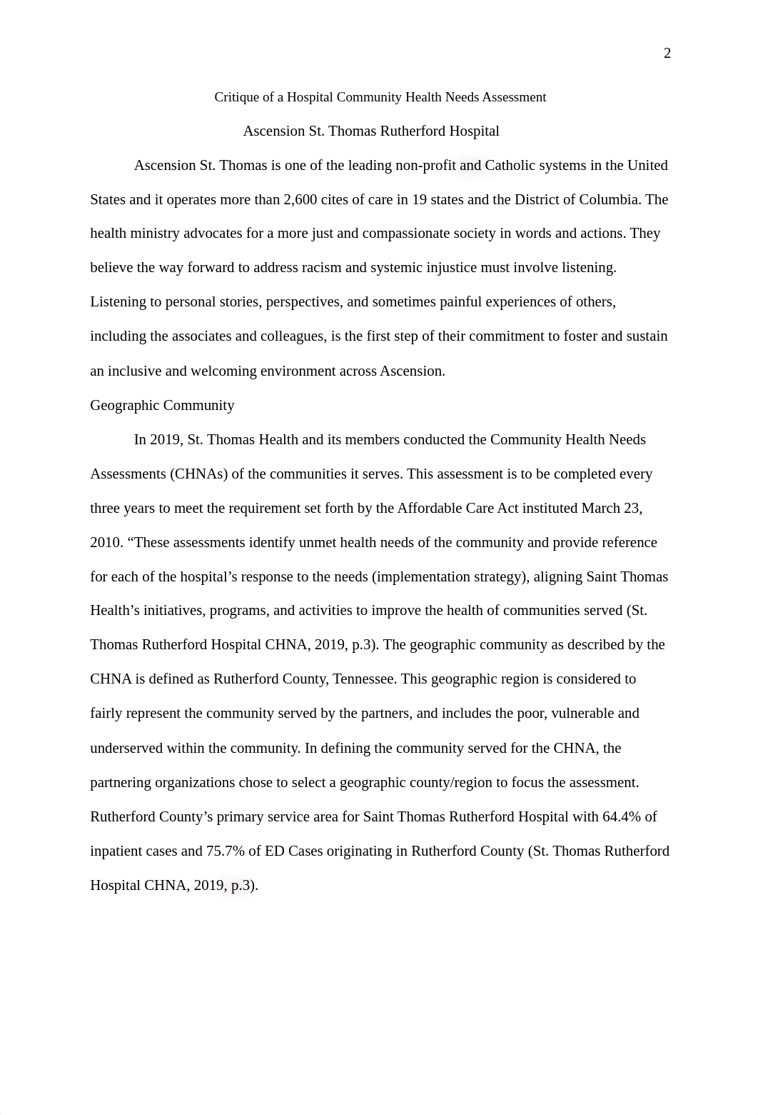 Critique of a Hospital Community Health Assessment Needs - CHNA-Community and Public Health-54102156_de12er9jmgw_page2