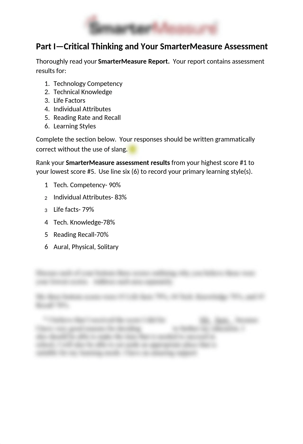 Lesson 1 Assignment Part 1 - Critical Thinking and Your SmarterMeasure Assessment.docx_de1javwi7z0_page1