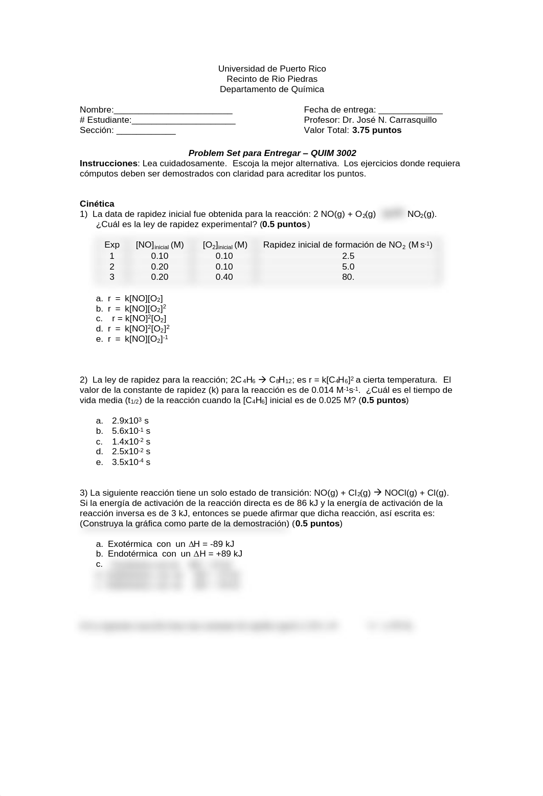 Problem Set II- Cinetica  Equilibrio Quimico.pdf_de1o8lp7217_page1