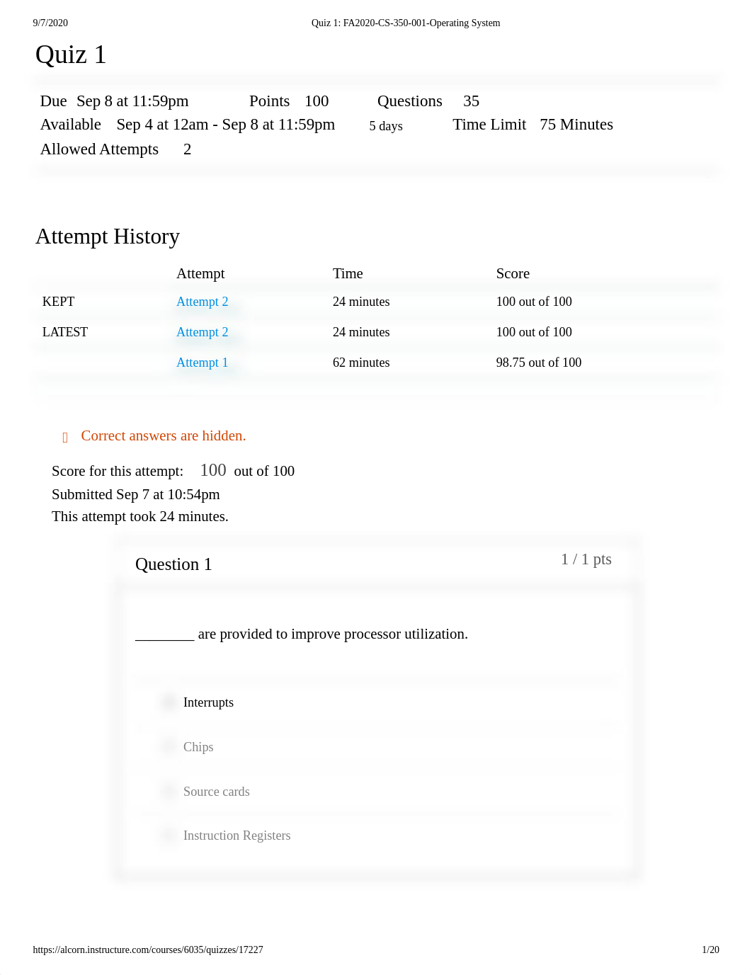 Quiz 1_ FA2020-CS-350-001-Operating System.pdf_de1vlt69fk0_page1