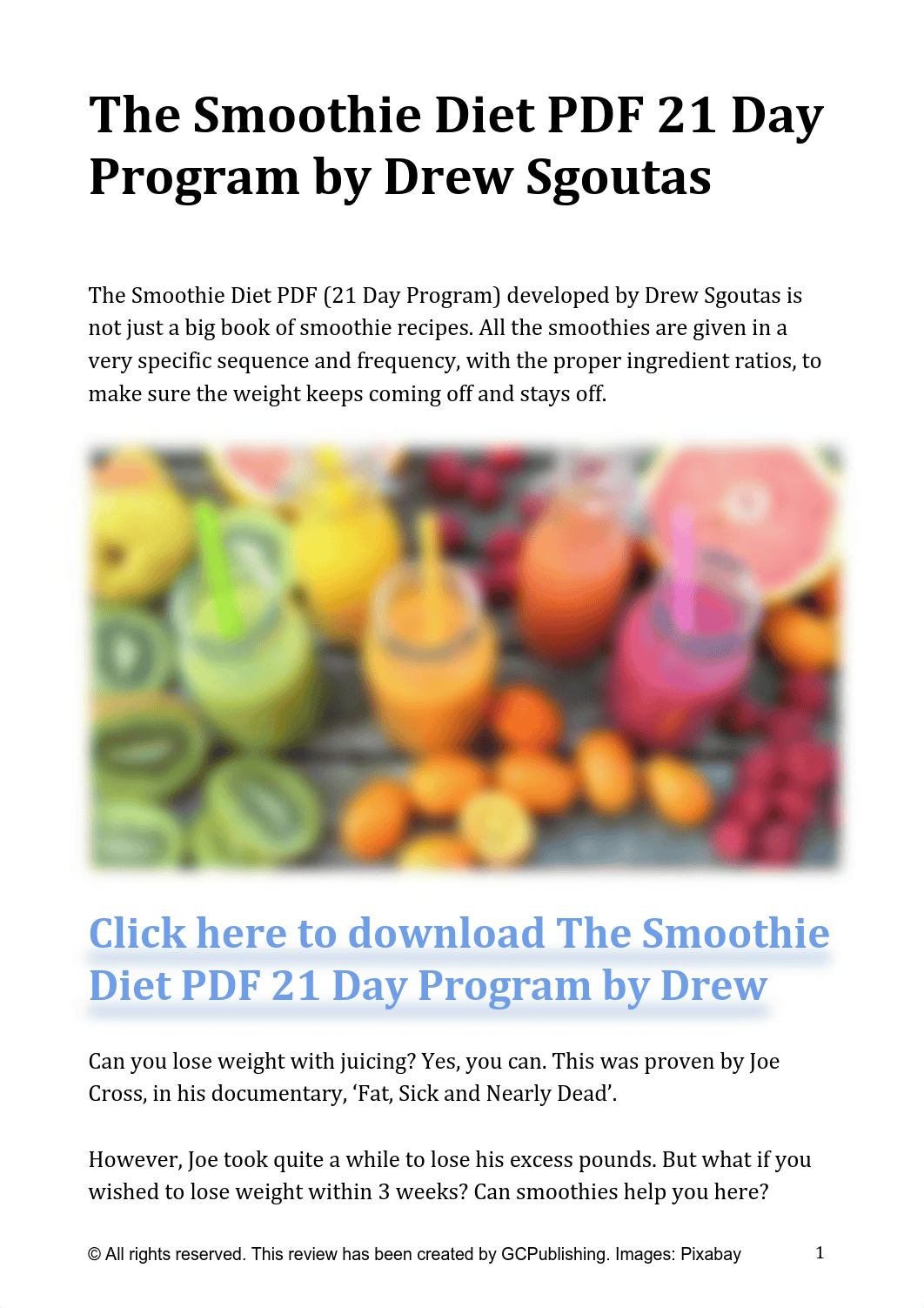 The Smoothie Diet PDF Book By Drew 21 Day Program.pdf_de1zwv3o4cu_page2