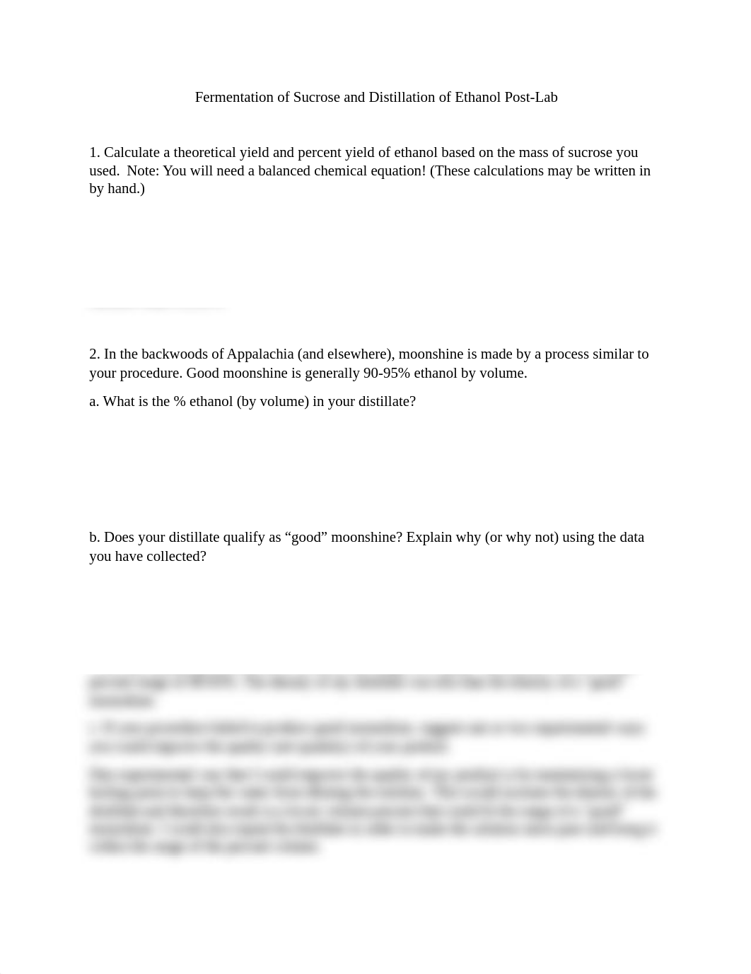 Fermentation of Sucrose and Distillation of Ethanol Post-Lab
1. Calcul_de27bqddg0k_page1