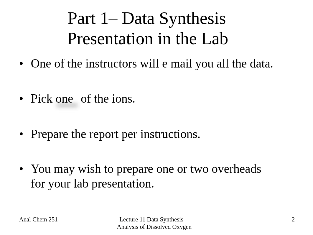 Anal Chem 251 Lecture 11 Dissolved Oxygen and Data Synthesis_de2gd38dsld_page2