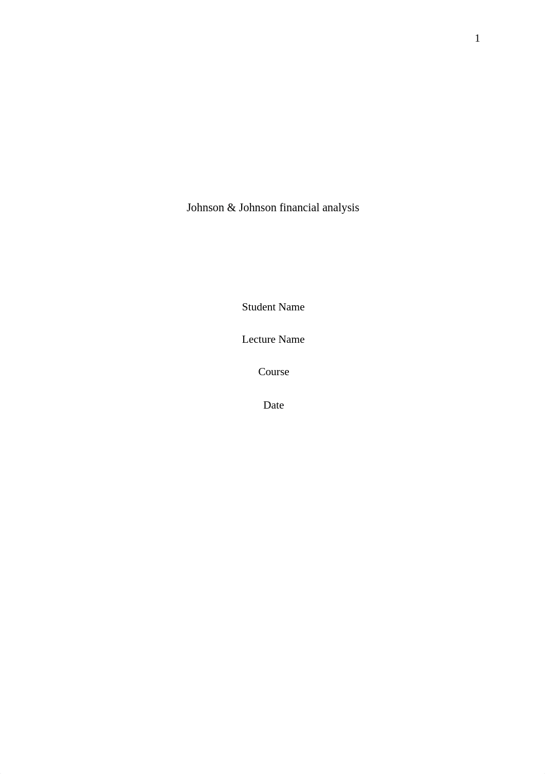 Johnson & Johnson financial analysis.docx_de2rgbclup6_page1