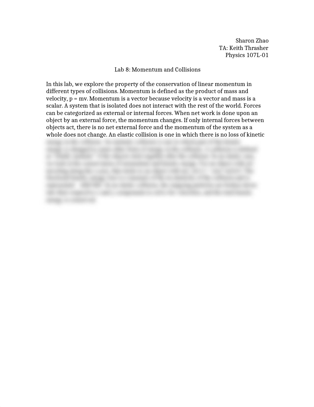 Physics Lab 8 Momentum and Collisions Prelab Report_de34328aexl_page1