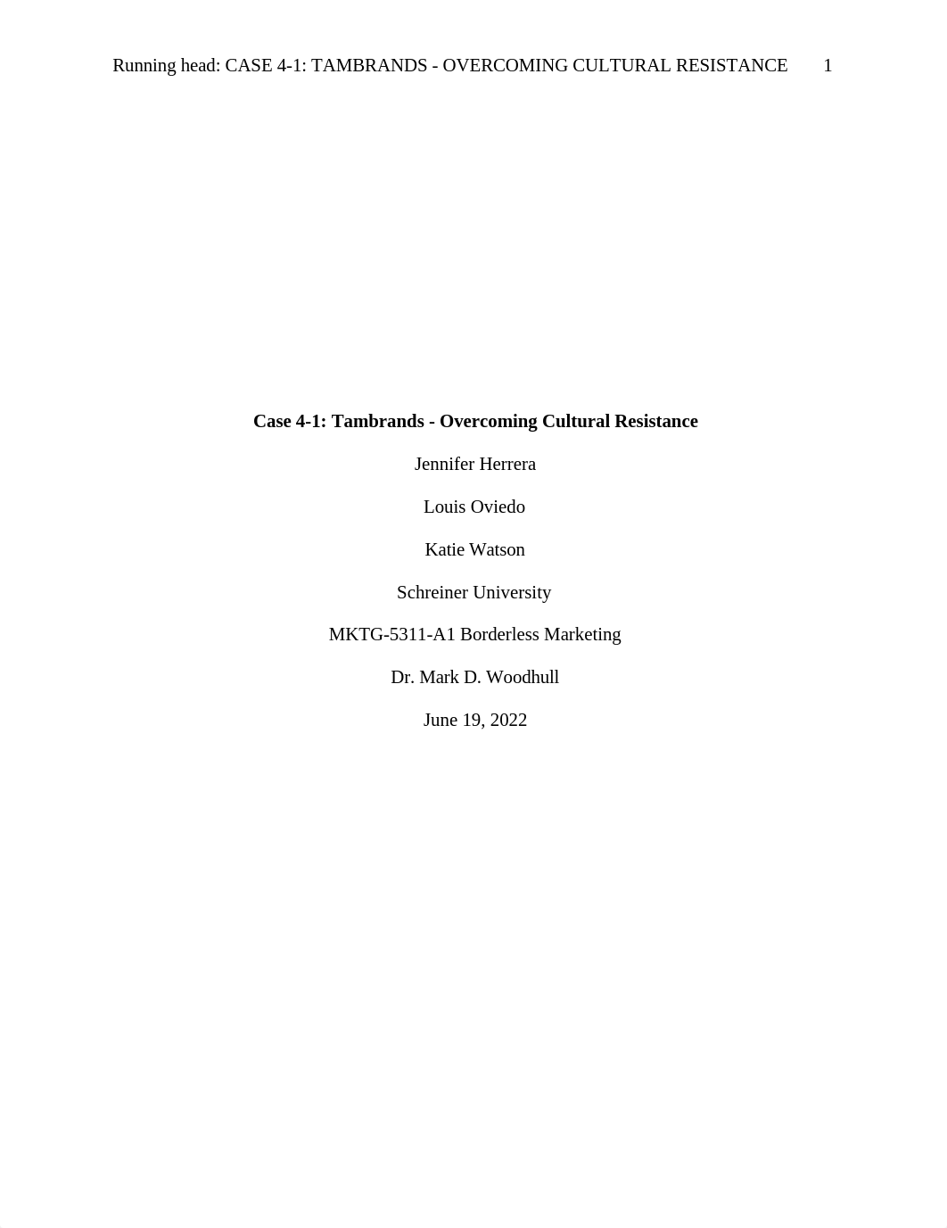 MKTG-5331-A1 Case 4-1_ Tambrands - Overcoming Cultural Resistance.docx_de3aq1wjdwp_page1