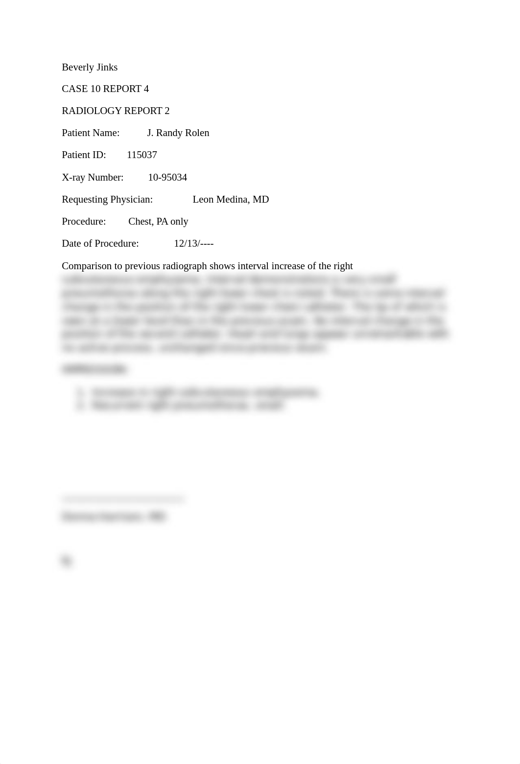 jinks transcription case 10 report 4 radiology report 2.docx_de3lppauloo_page1