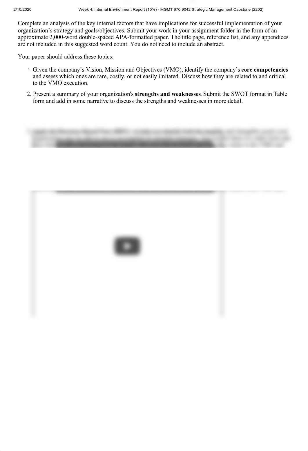 Week 4_ Internal Environment Report (15%) - MGMT 670 9042 Strategic Management Capstone (2202).pdf_de3nhq3fy79_page1