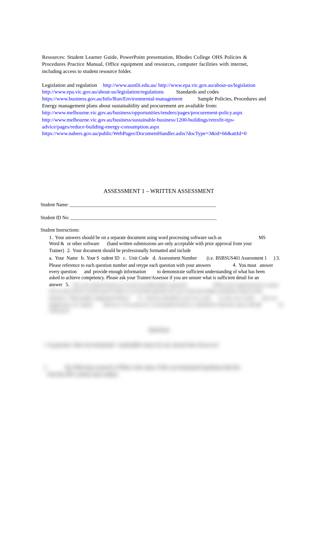 SATool - BSBSUS401 - Implement Environmentally Sustainable Work Practices - v April 2018.docx_de44ds4mmlq_page2