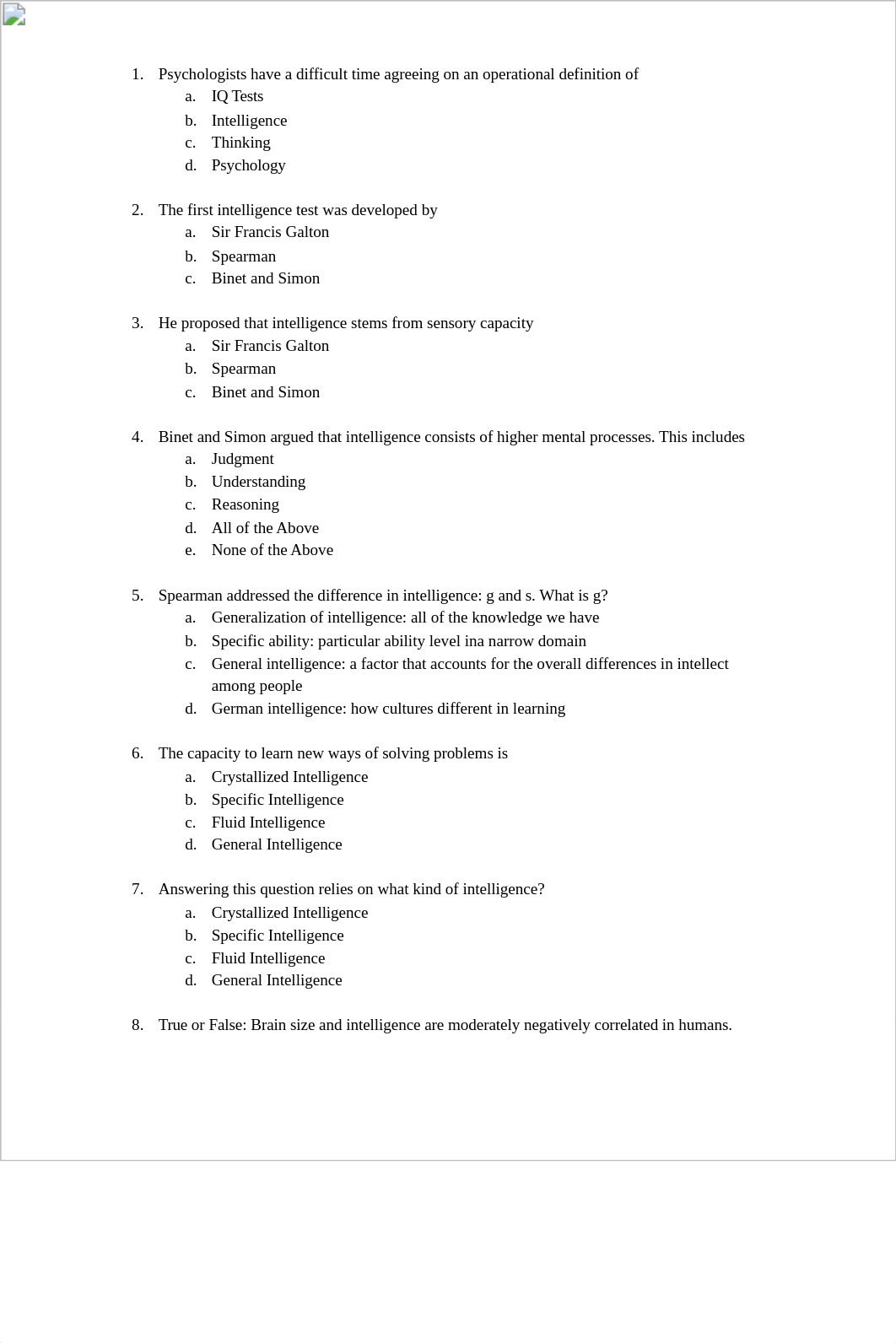 PSY 101 Intelligence Multiple Choice Worksheet ANSWERS.docx.pdf_de4iijk0mcp_page1