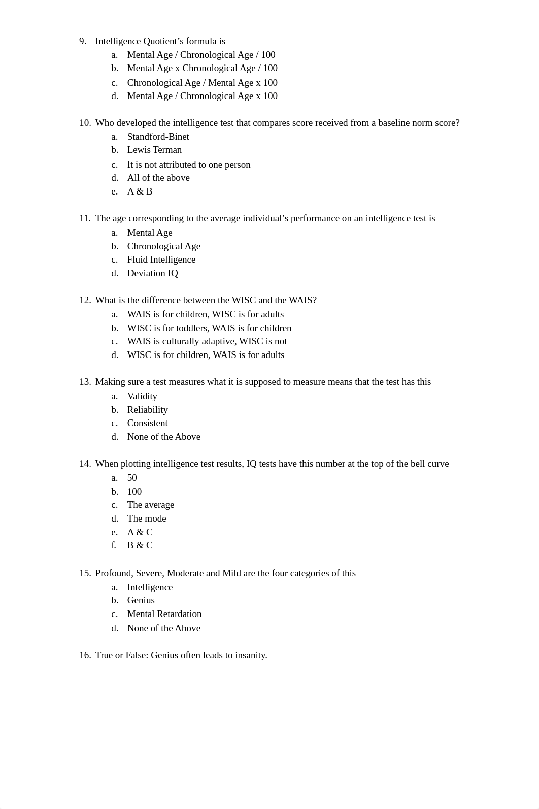 PSY 101 Intelligence Multiple Choice Worksheet ANSWERS.docx.pdf_de4iijk0mcp_page2