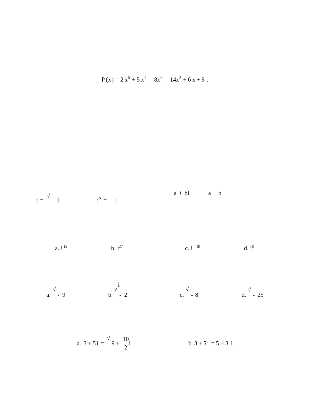 Division de Polinomios, Ceros Reales de Polinomios, Numeros Complejos, Ceros Complejos, Teorema Fund_de56oy9sqv1_page5