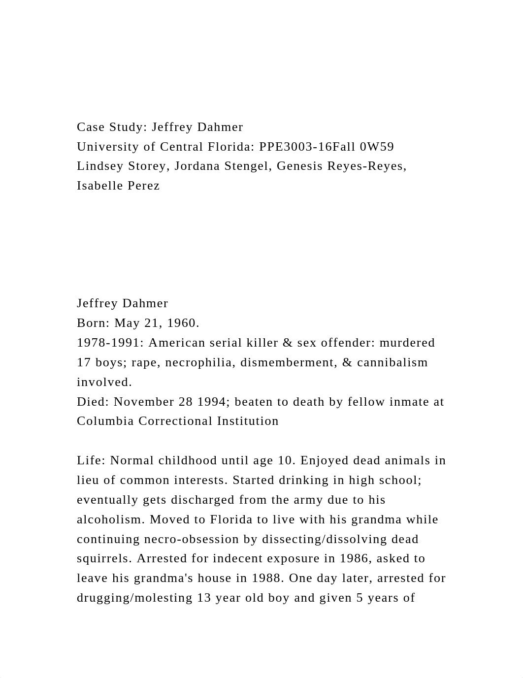 Case Study Jeffrey DahmerUniversity of Central Florida PPE30.docx_de589lg5jjd_page2