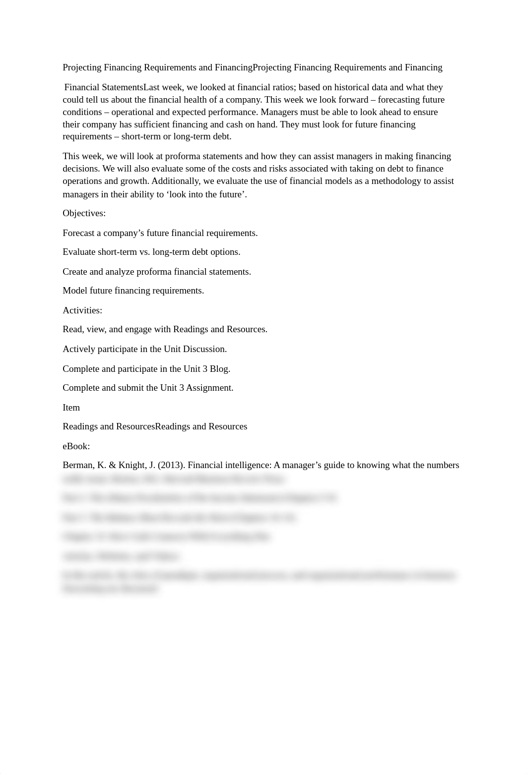 Projecting Financing Requirements and FinancingProjecting Financing Requirements and Financing BUS52_de5b3baj5rz_page1