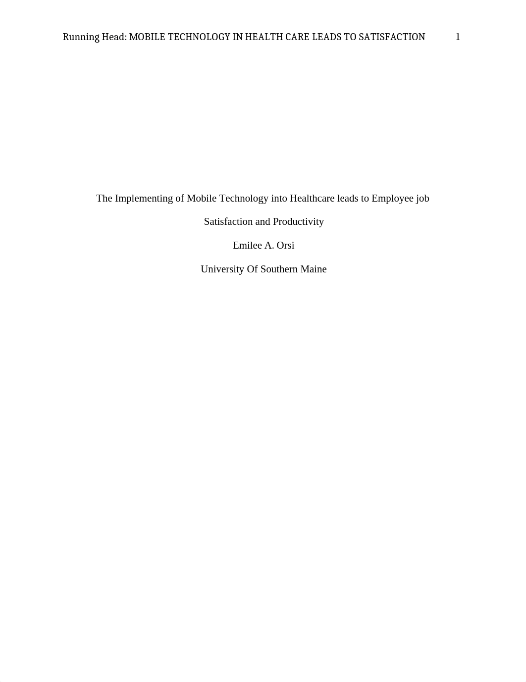 Mobile Technology implicated into Healthcare leads to Employee's job.docx_de5bh7npowo_page1