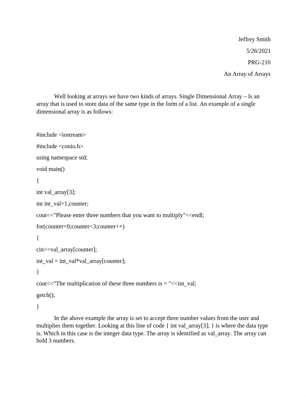 PRG 210_smith_week 3_discussion 2_An Array of Arrays.docx_de5fd4oupmr_page1