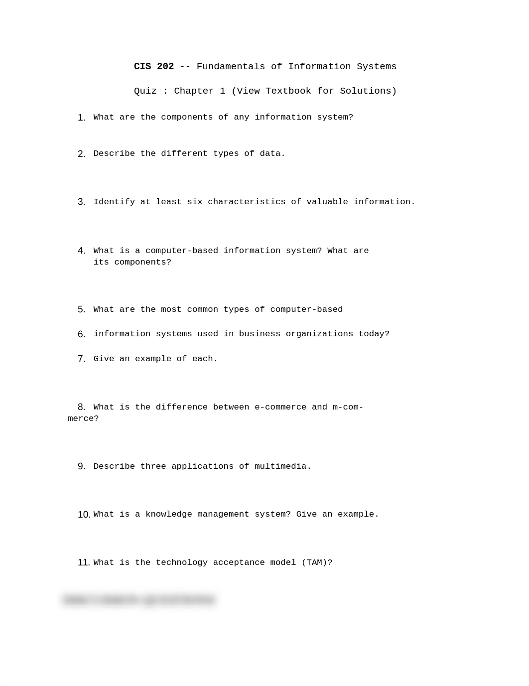 CIS 202 Fundamentals of Information System Practice Quiz_de5ittujzii_page1