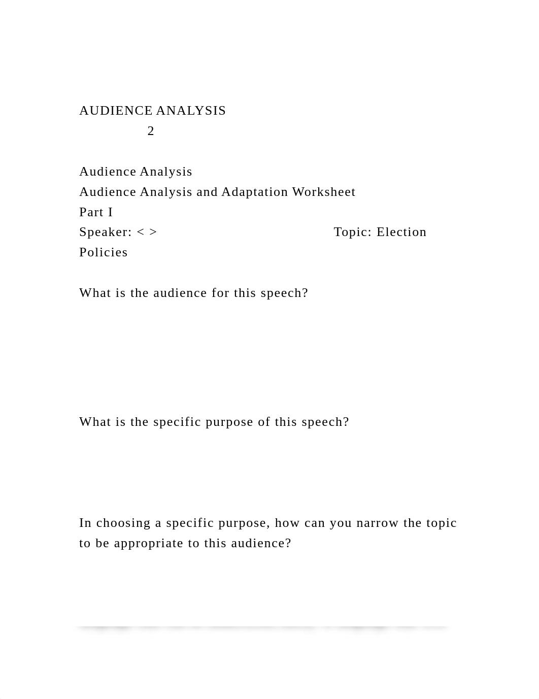 AUDIENCE ANALYSIS  2Audience Analysis Audience Anal.docx_de5o1ewkf3s_page2