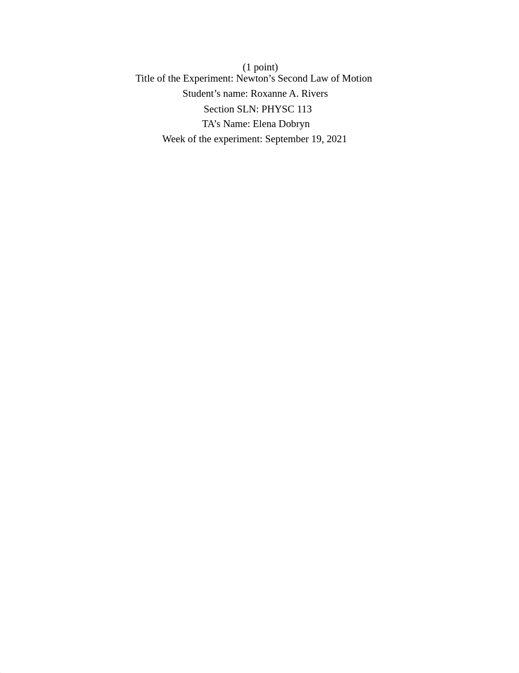 Lab 4 Newton Second Law Lab Report.pdf_de5r66uvnfo_page1