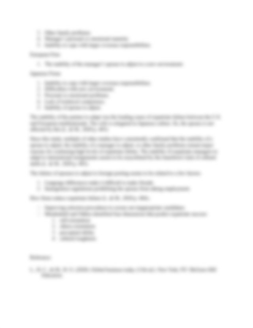 Research suggests that many expatriate employees encounter problems that limit both their effectiven_de61sgy5q42_page2