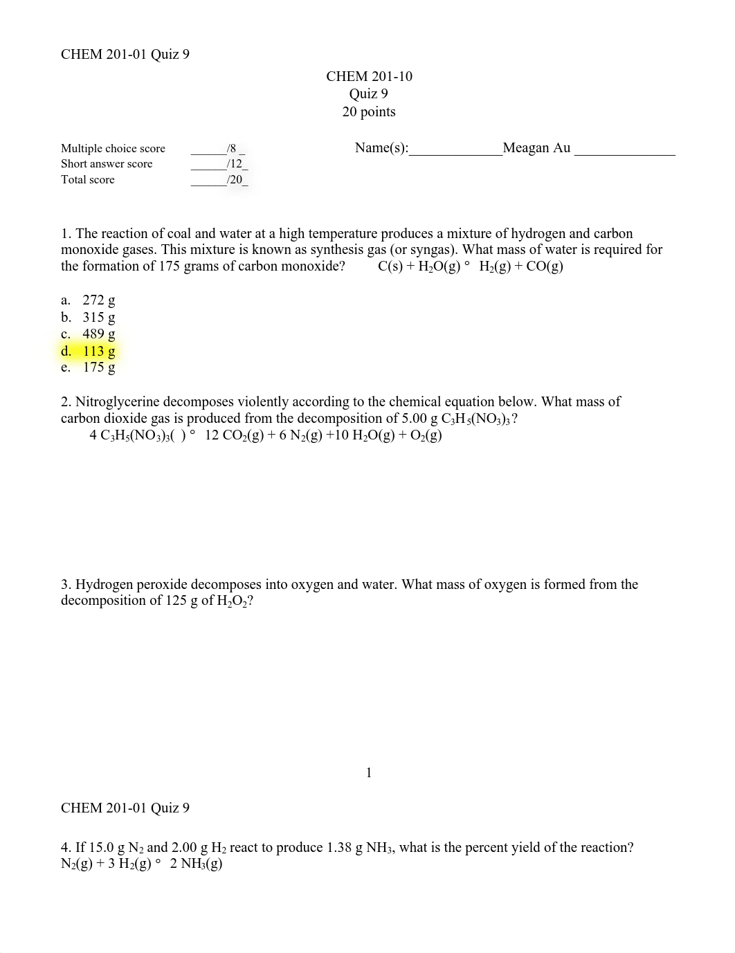 CHEM201 quiz 9.pdf_de67hnr6524_page1