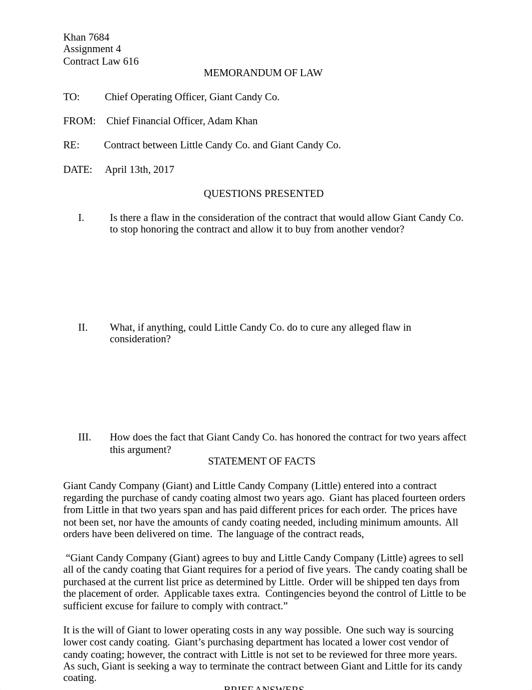 Contract Law 616, Assignment #4, Khan 7684.docx_de6kikavc1t_page1