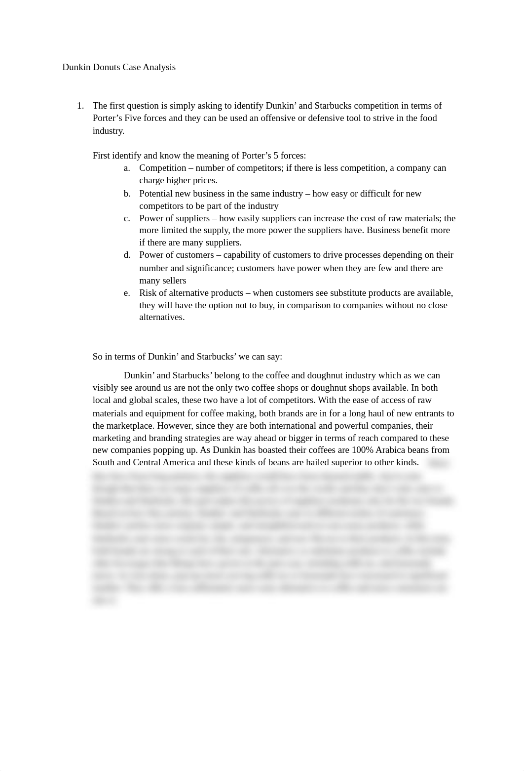 Dunkin Donuts Case Analysis.docx_de6yrjpy8lb_page1