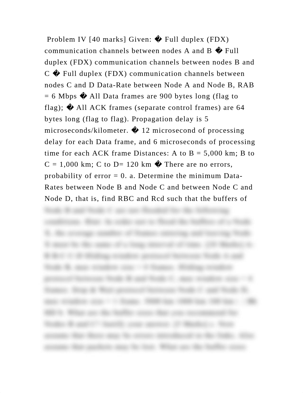 Problem IV [40 marks] Given � Full duplex (FDX) communication channe.docx_de7172bmajh_page2