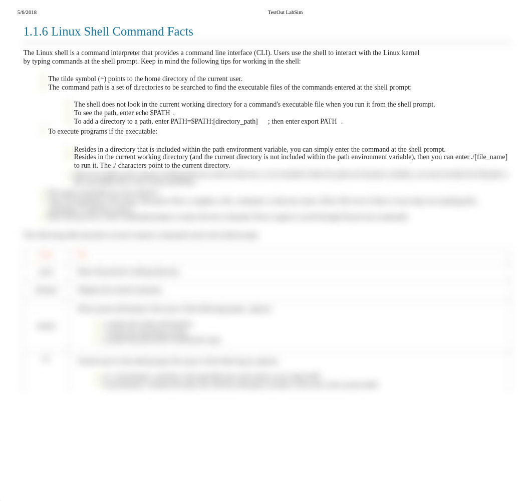 TestOut LabSim basic commands.pdf_de74swyetow_page1