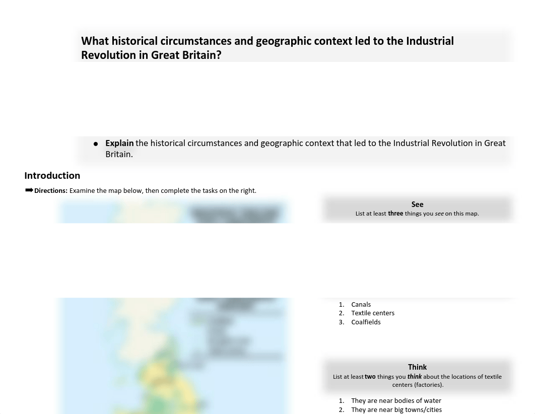 SQ 3. What historical circumstances and geographic context led to the Industrial Revolution in Great_de77dkddf2b_page1