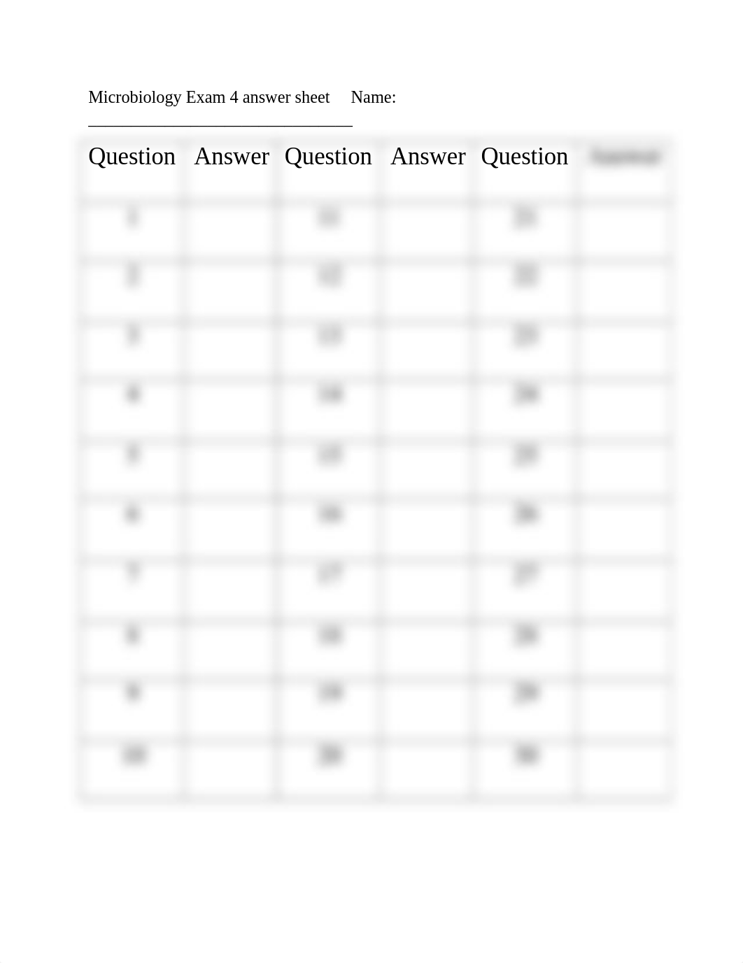 Microbiology Exam 4 answer sheet.docx_de7luy8c34v_page1