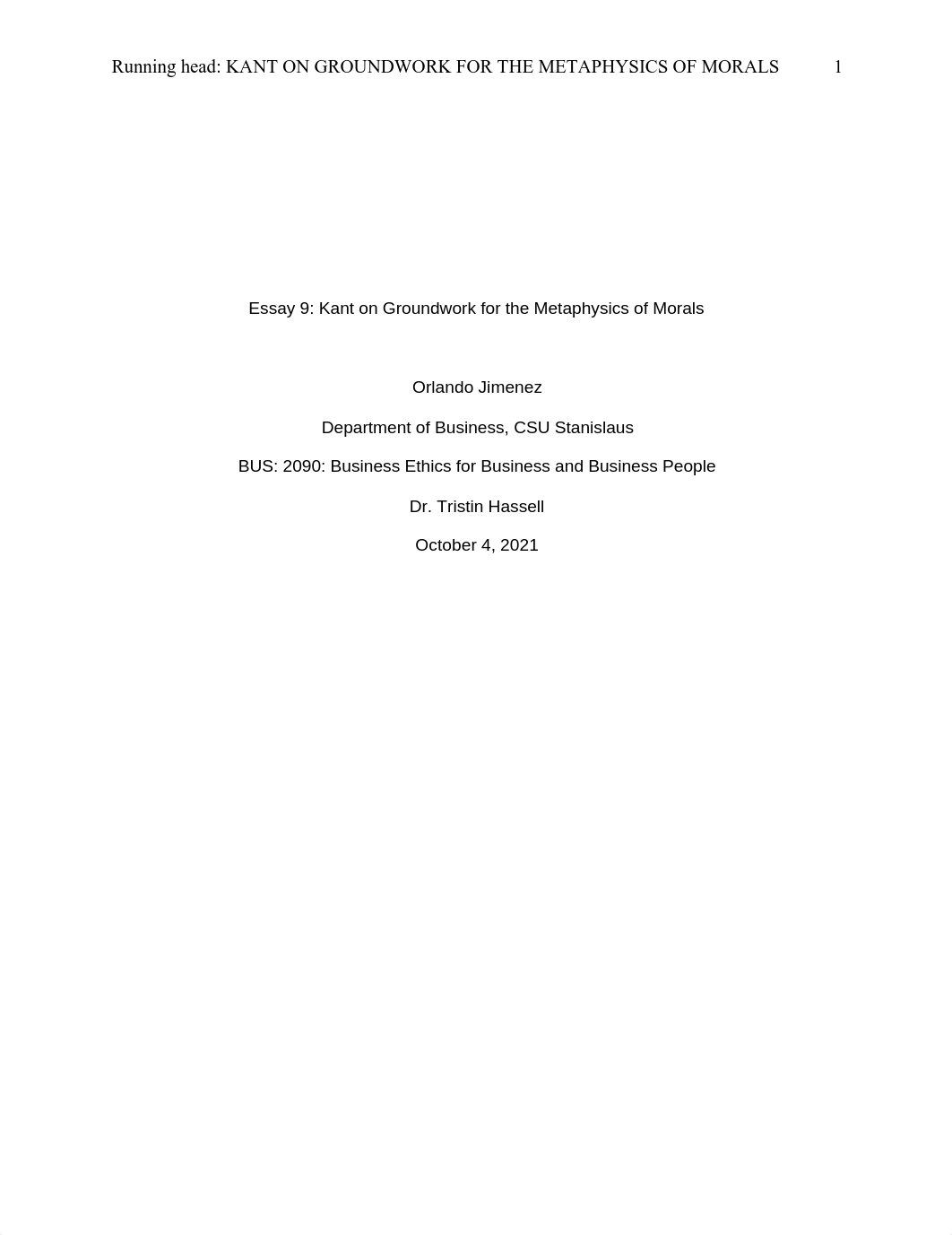 Essay 9 Kant on Groundwork for the Metaphysics of Morals.pdf_de8ut37zhf6_page1