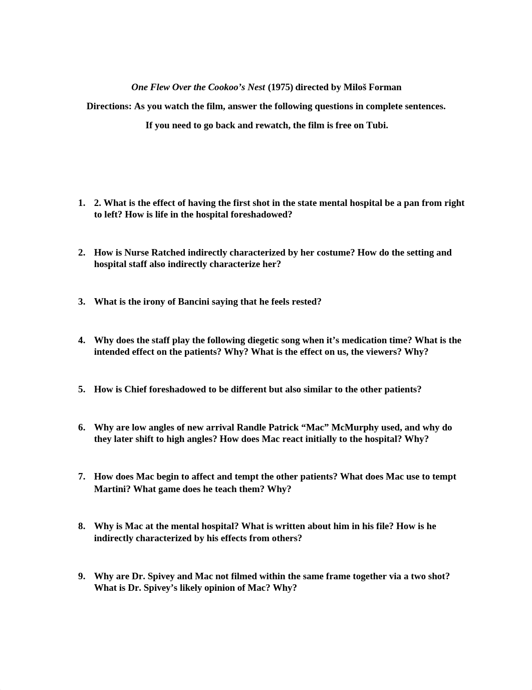 One Flew Over The Cookoos Nest Questions.docx_de9k5obwezb_page1