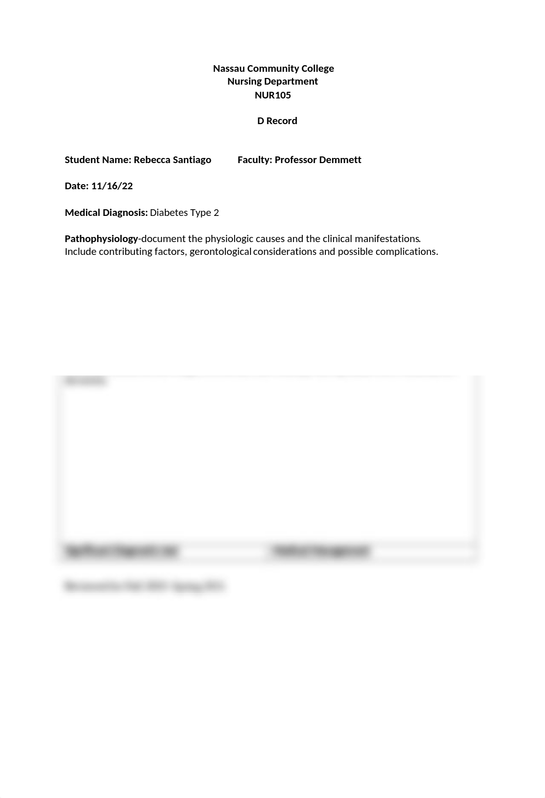 NUR 105 Week 9 D Record - Diabetes II.docx_dea2eo4knat_page1