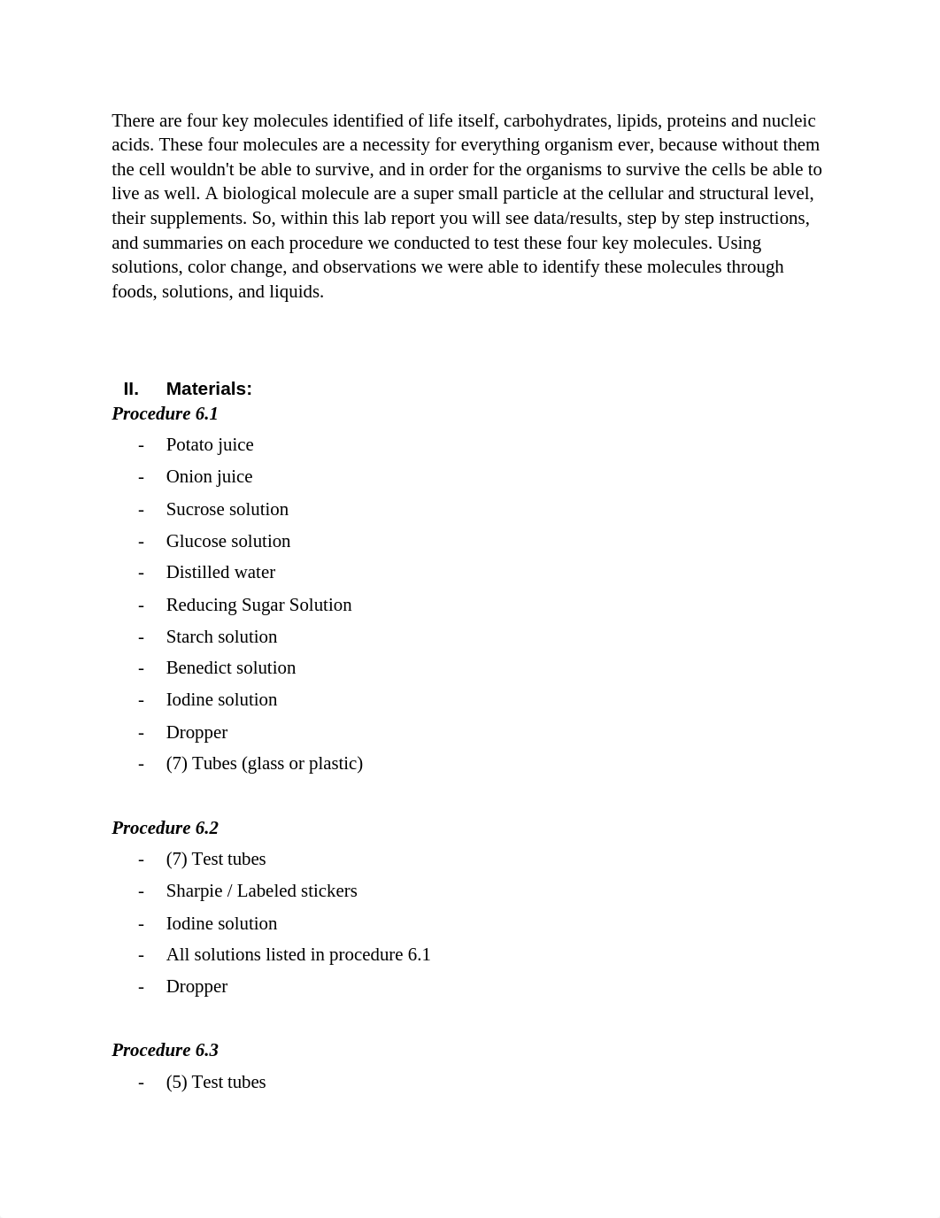 BIOLOGICALLY IMPORTANT MOLECULES LAB REPORT_dea4w4nt610_page2