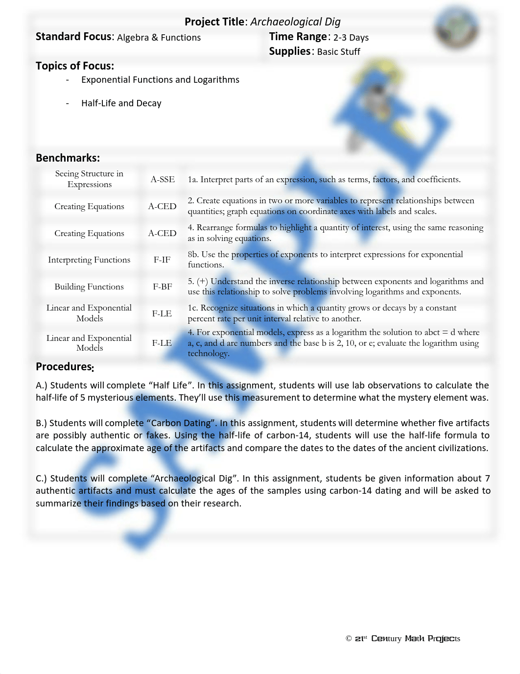 Sample Archaeological Dig -- Carbon Dating -- Exponential and Logarithm Project (1).pdf_deao87l25pr_page2