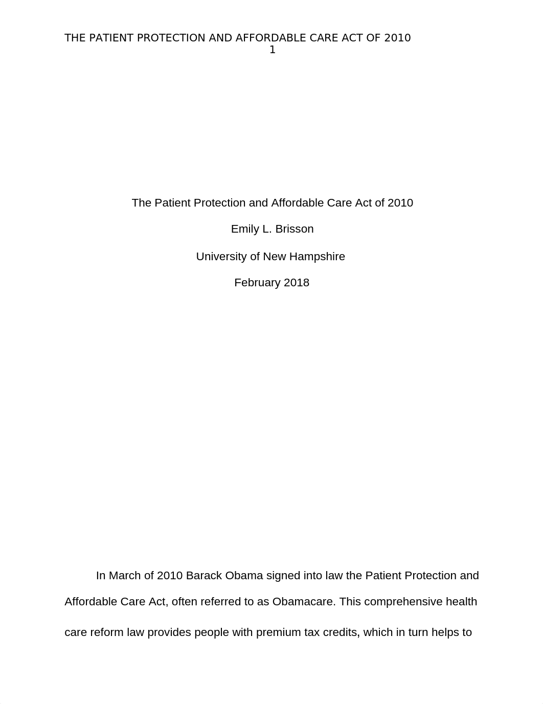 affordable care act paper.docx_deaookwyoc1_page1