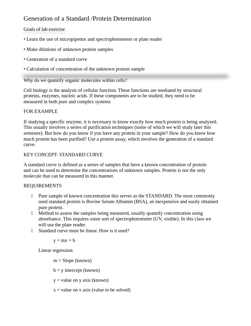 Protein determination and Standard Curve Lab Handout.docx_deat8y78ija_page1