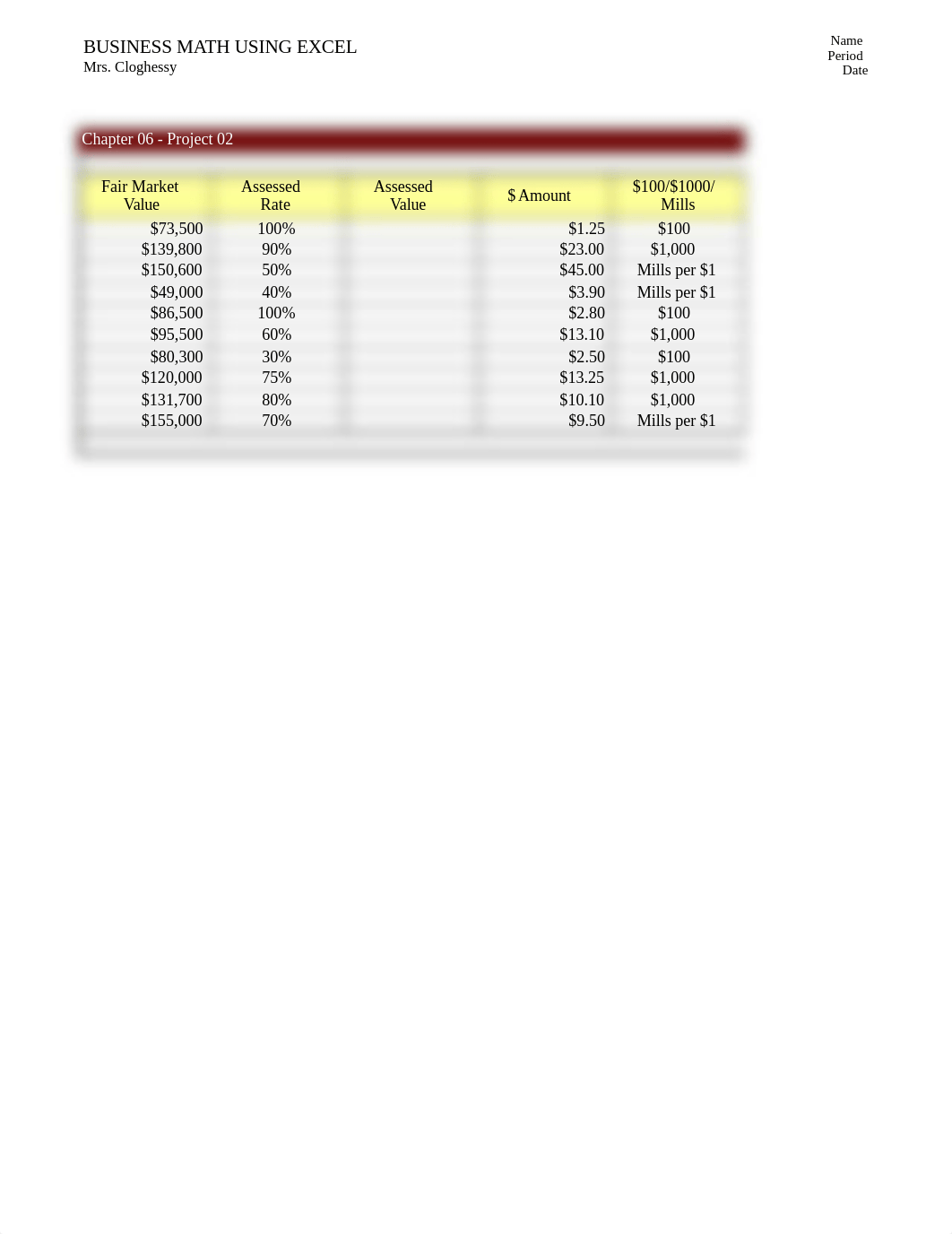 chapter 6 excel projects.xls_deaunbi10bt_page2