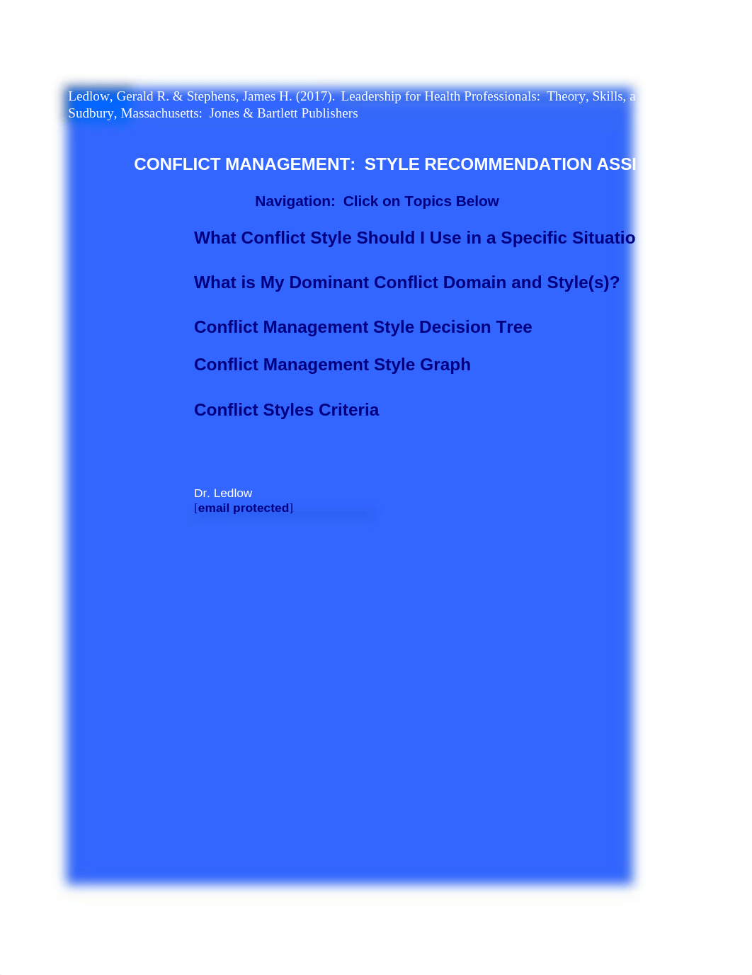 Chapter 5 Conflict Management Style Assistant.xlsx_deb6utup7js_page1