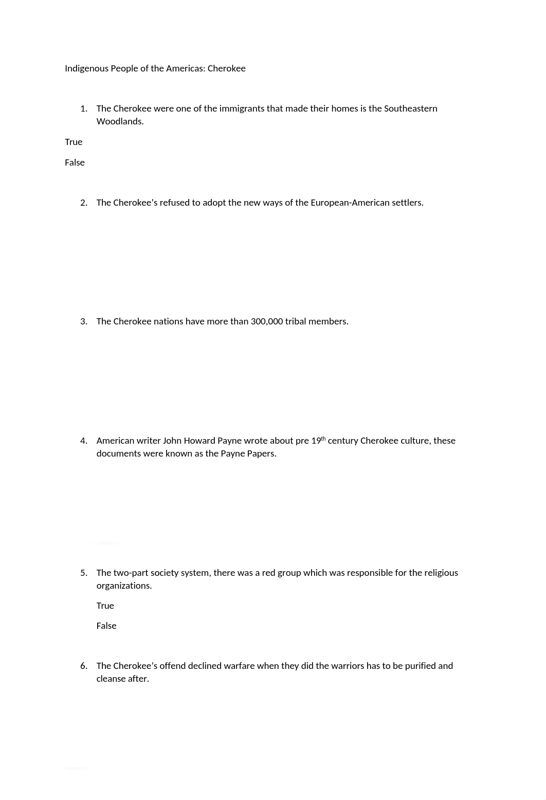 WEEK 1- QUIZ Indigenous people of the Americans Cherokee - Copy.docx_dec3tfezqys_page1