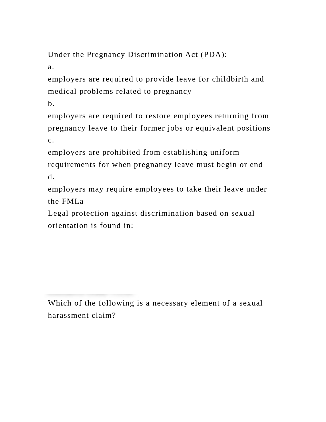 Under the Pregnancy Discrimination Act (PDA)a.employers are req.docx_dec4d4yri2o_page2