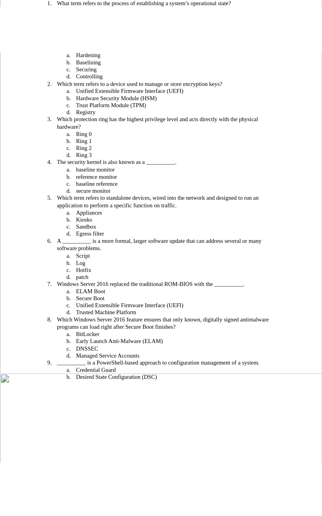 Cybersecurity Chapter 14 Quiz.docx_dec4oue142l_page1